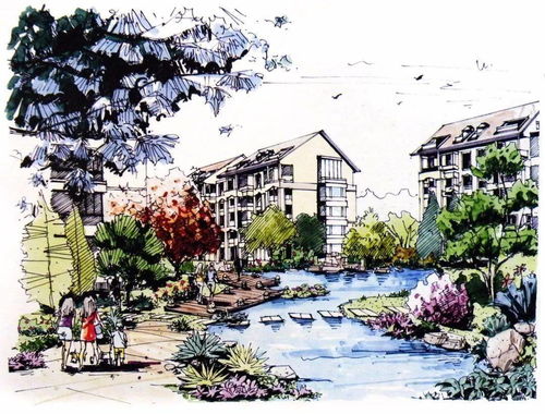 景觀手繪 edsa景觀設(shè)計手繪效果圖