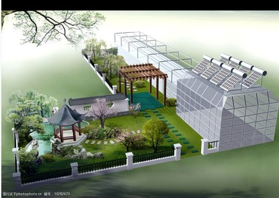 別墅綠化景觀圖片